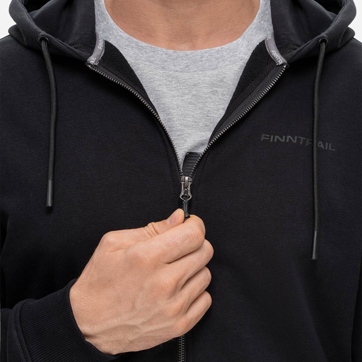 Džemperis Finntrail LOGO ZIP Black 6832 7 Džemperis Finntrail LOGO ZIP Black 6832 7