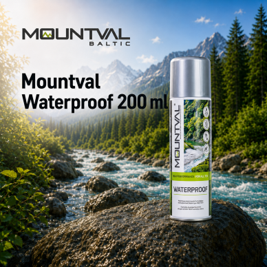 Impregnation spray for footwear and clothing Mountval Waterproof, 200 ml Impregnation spray for footwear and clothing Mountval Waterproof, 200 ml