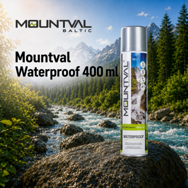 Immutusvahend jalanõudele ja riietele Mountval Waterproof, 400 ml Immutusvahend jalanõudele ja riietele Mountval Waterproof, 400 ml