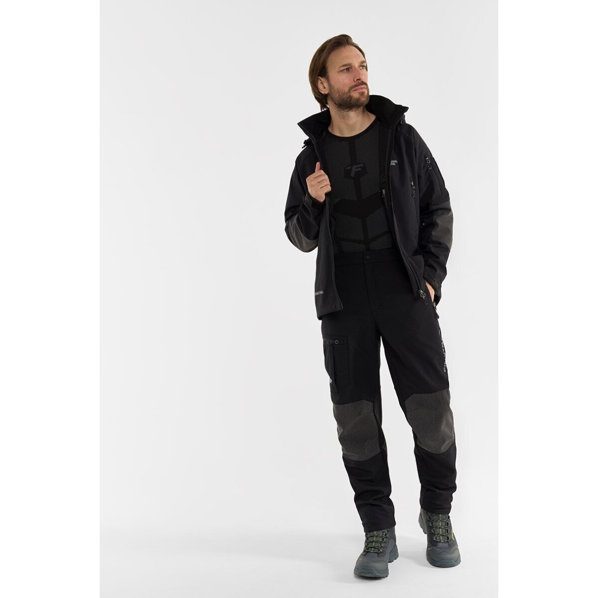 Kelnės Finntrail TACTIC Graphite 4609 Softshell 3