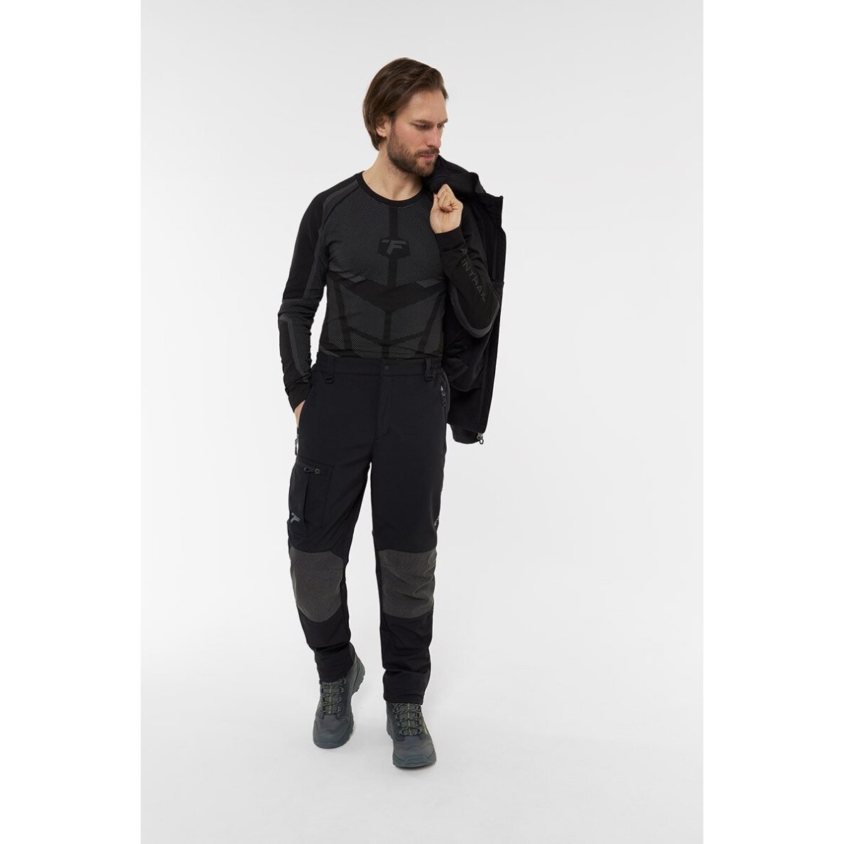 Kelnės Finntrail TACTIC Graphite 4609 Softshell 4