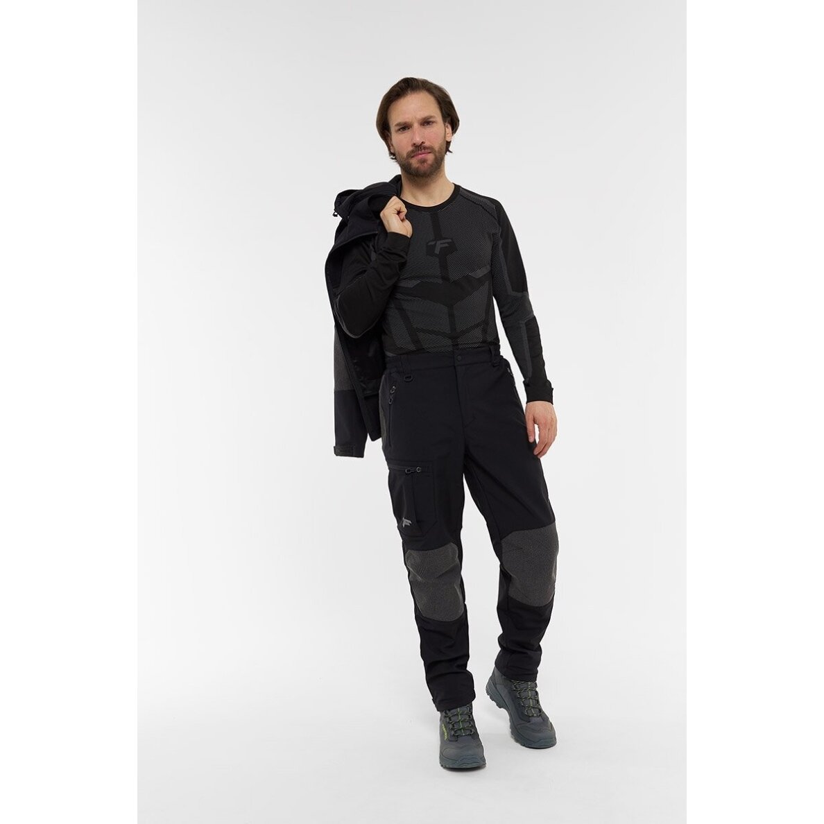 Kelnės Finntrail TACTIC Graphite 4609 Softshell 2