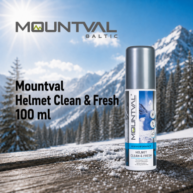 Lõhnavärskendaja kiivritele ja kinnastele Mountval Helmet Clean & Fresh, 100 ml Lõhnavärskendaja kiivritele ja kinnastele Mountval Helmet Clean & Fresh, 100 ml