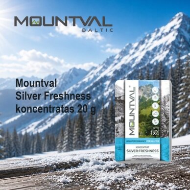 Освежитель для полоскания Mountval Silver Freshness, концентрат 20 г Освежитель для полоскания Mountval Silver Freshness, концентрат 20 г