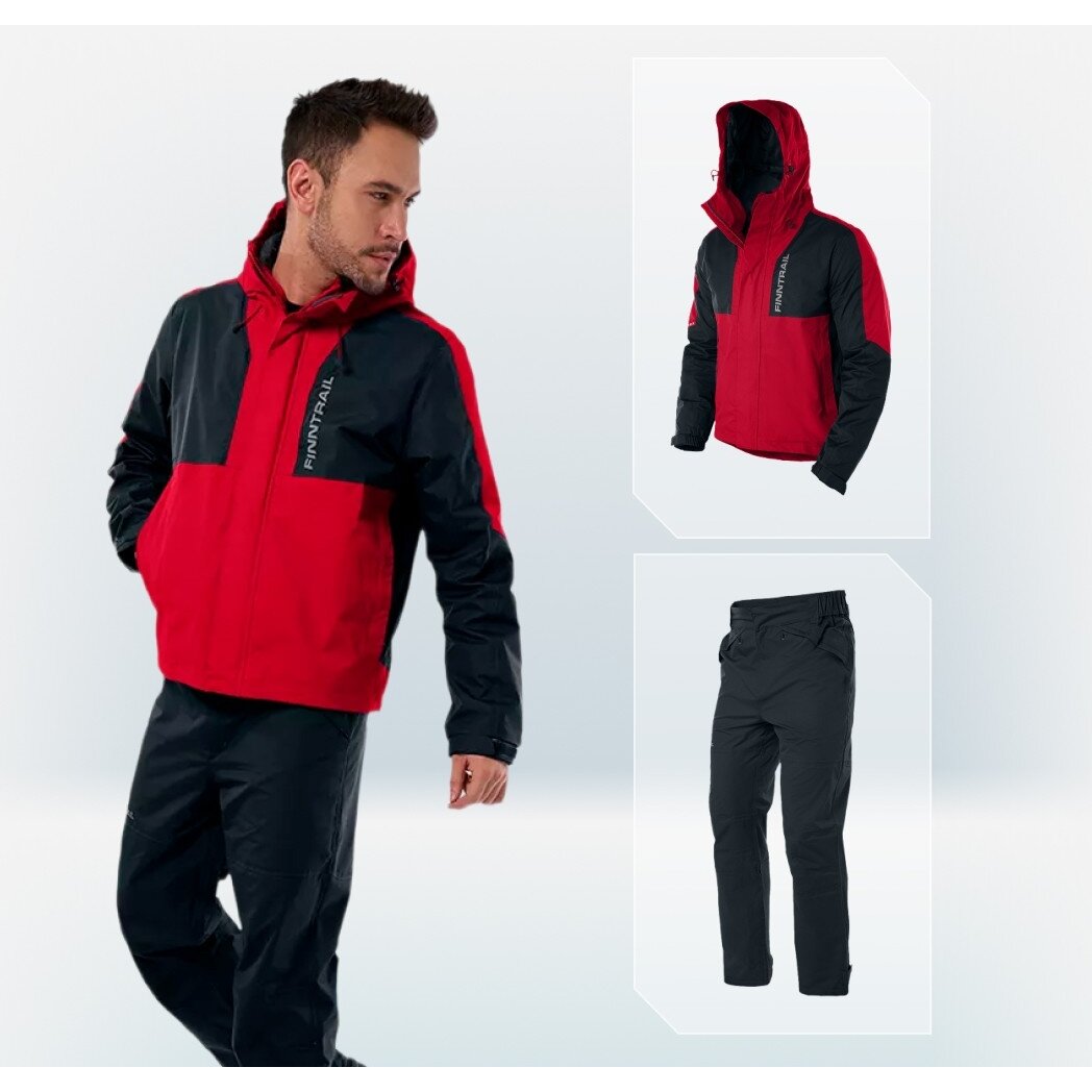 Lietus jaka Finntrail LIGHTSUIT Red 3504 1