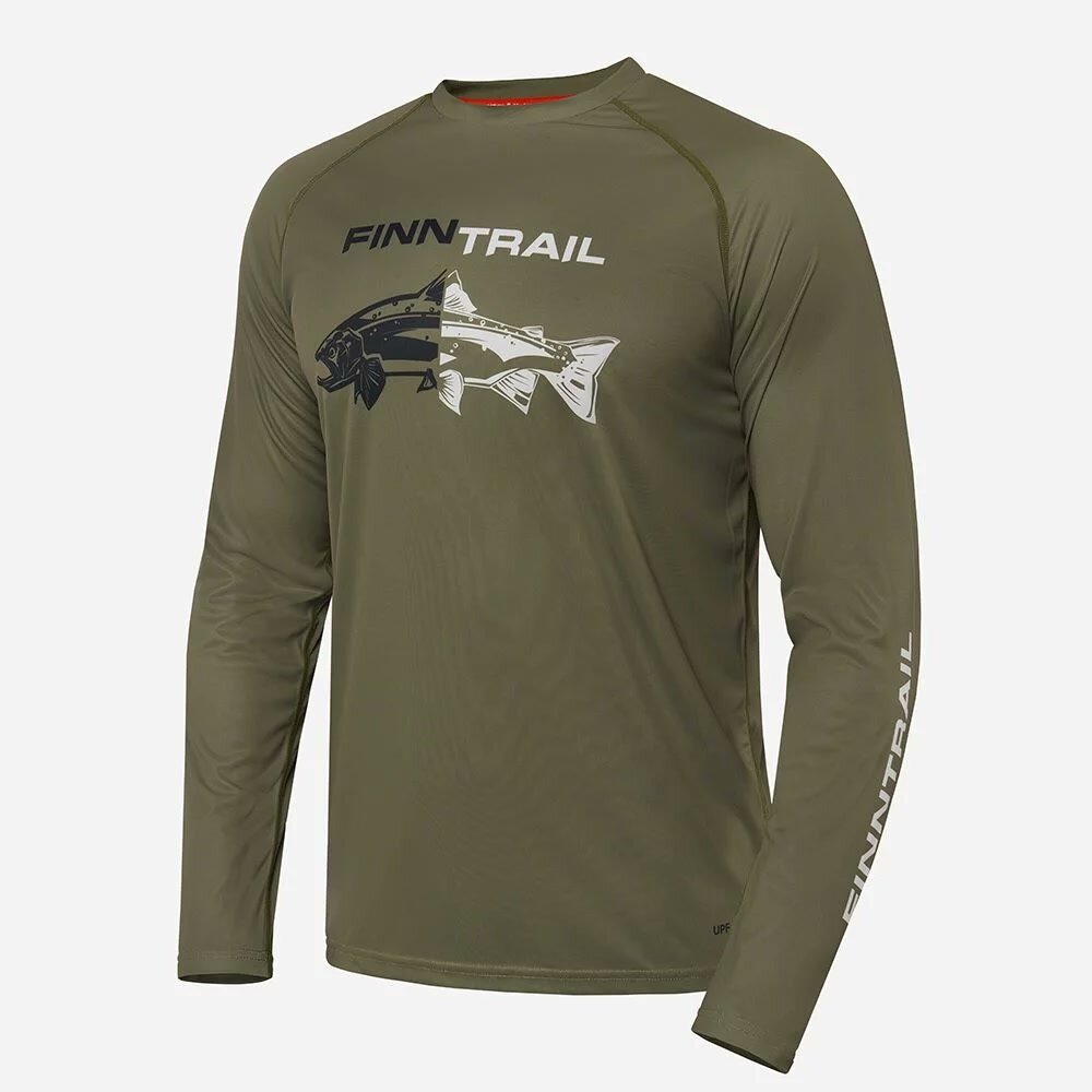T-shirt Finntrail WAVE FISH Khaki 6611 T-shirt Finntrail WAVE FISH Khaki 6611