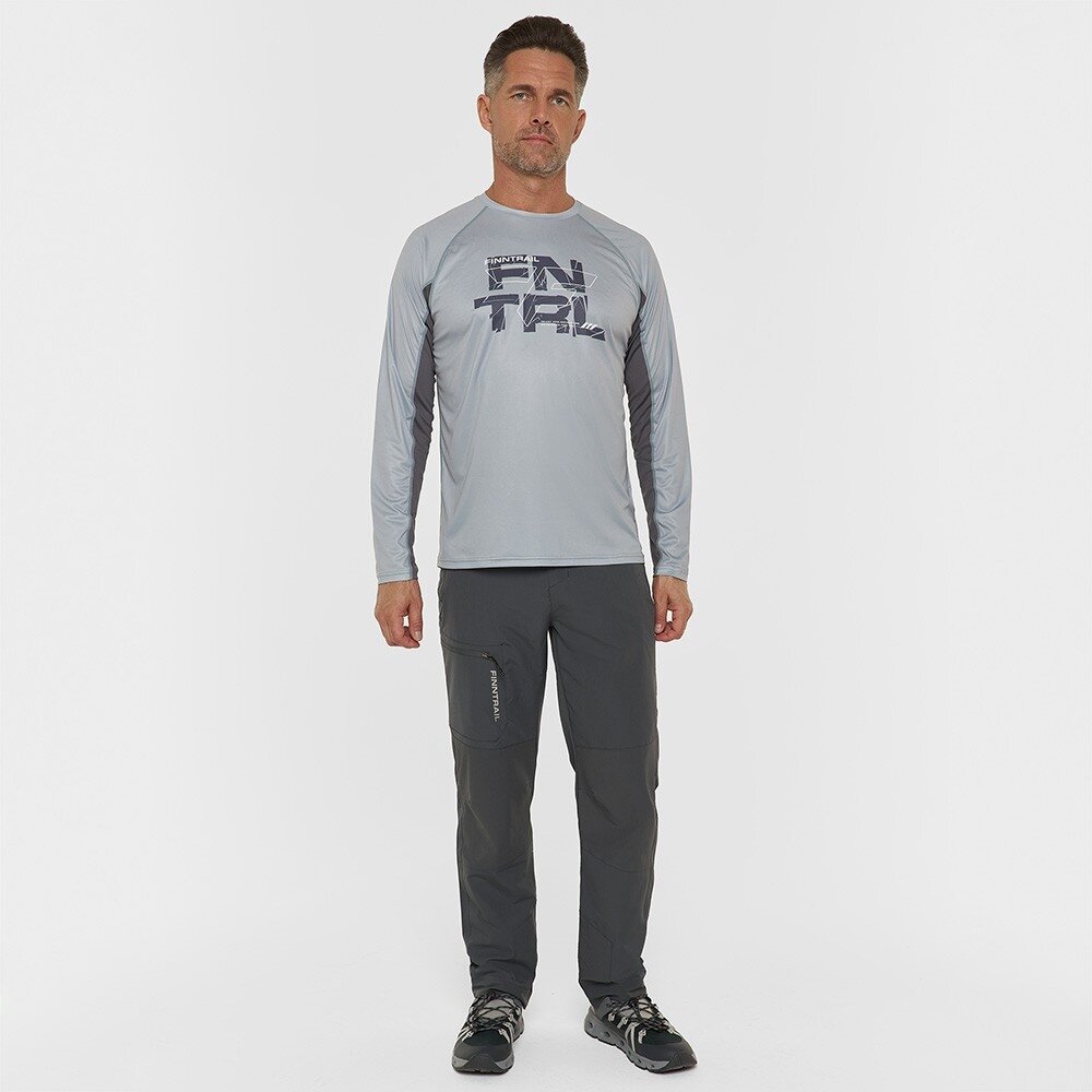 Krekls ar garām piedurknēm Finntrail WAVE LOGO Grey 6613 1 Krekls ar garām piedurknēm Finntrail WAVE LOGO Grey 6613 1