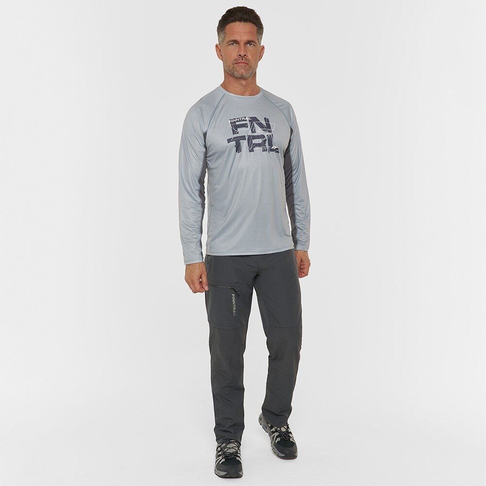 Krekls ar garām piedurknēm Finntrail WAVE LOGO Grey 6613 3 Krekls ar garām piedurknēm Finntrail WAVE LOGO Grey 6613 3