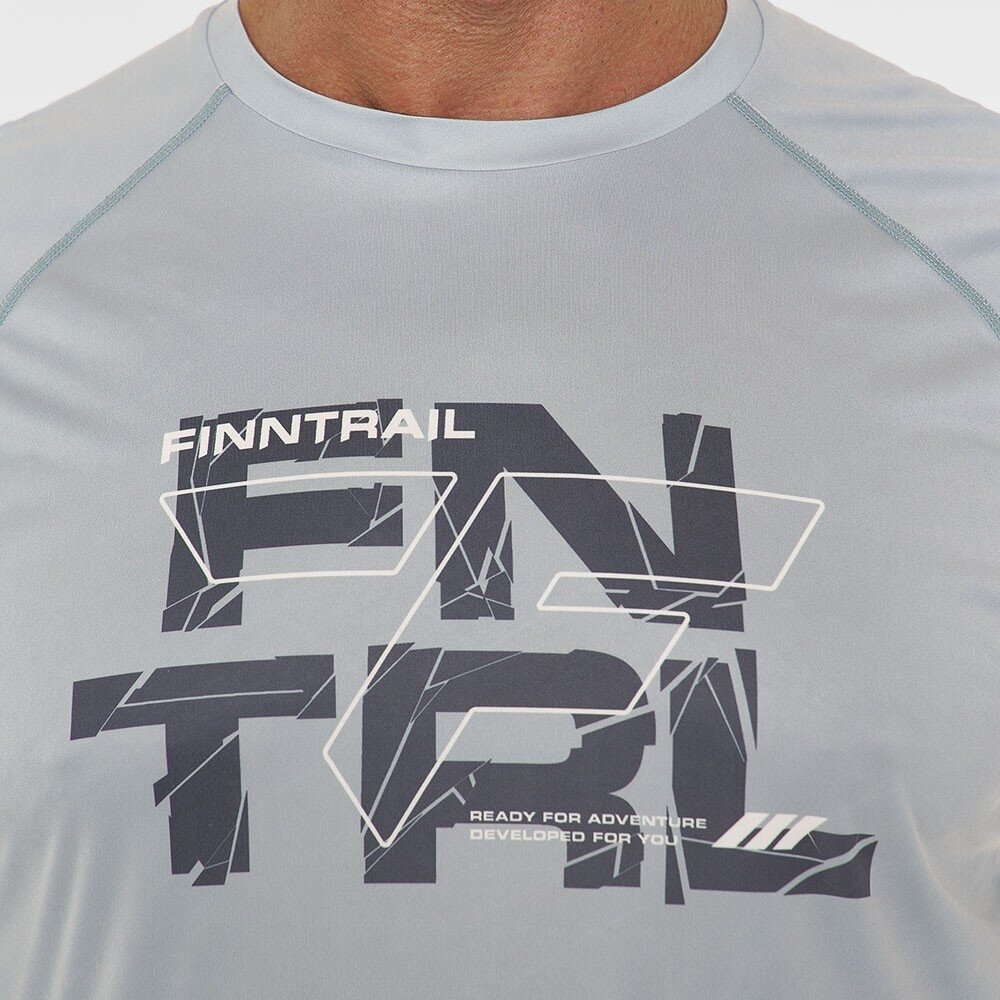 Krekls ar garām piedurknēm Finntrail WAVE LOGO Grey 6613 8