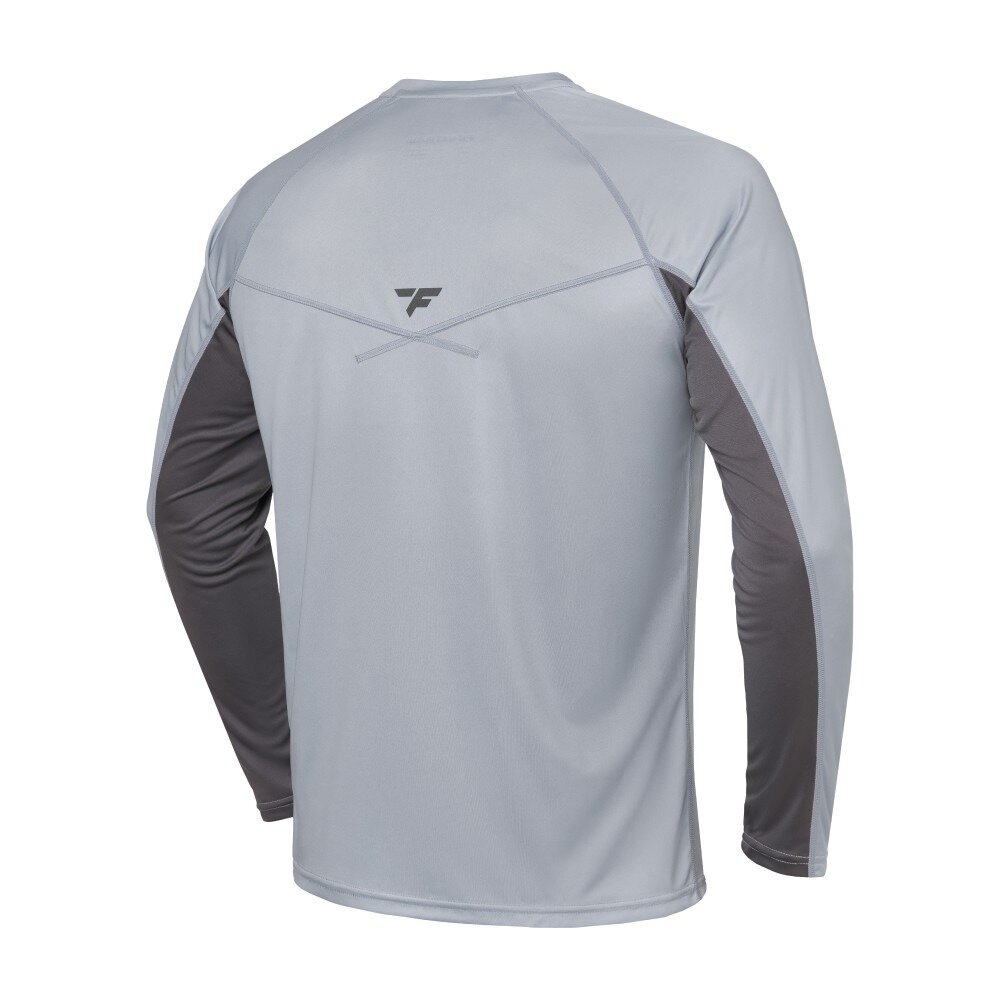 Krekls ar garām piedurknēm Finntrail WAVE LOGO Grey 6613 11