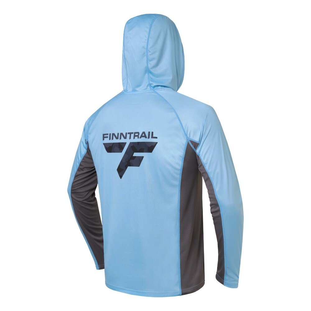 Kapuutsi ja pikkade varrukatega särk Finntrail WAVE BIG LOGO LightBlue 6614 11 Kapuutsi ja pikkade varrukatega särk Finntrail WAVE BIG LOGO LightBlue 6614 11
