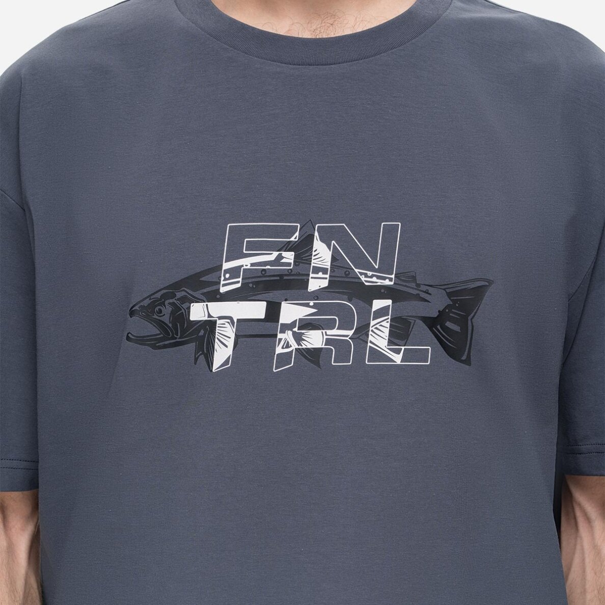 Marškinėliai Finntrail FISH DarkGrey 6731 5