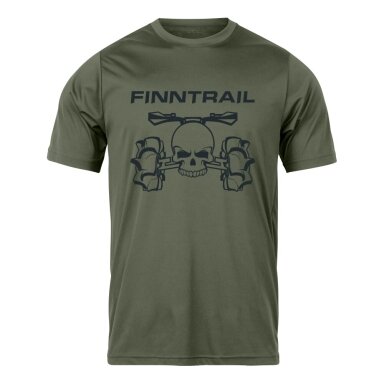 T-krekls Finntrail ATV SKULL Khaki 6707