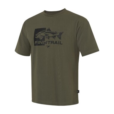 Marškinėliai Finntrail FISH Khaki 6718