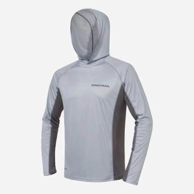 Kapuutsi ja pikkade varrukatega särk Finntrail WAVE BIG LOGO Grey 6614