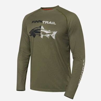 T-shirt Finntrail WAVE FISH Khaki 6611 T-shirt Finntrail WAVE FISH Khaki 6611