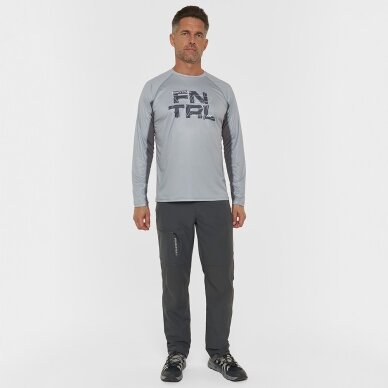 Krekls ar garām piedurknēm Finntrail WAVE LOGO Grey 6613 1