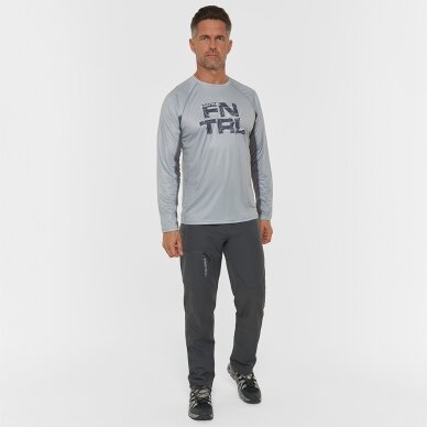 Krekls ar garām piedurknēm Finntrail WAVE LOGO Grey 6613 3