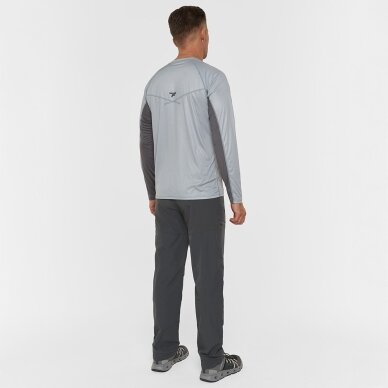 Krekls ar garām piedurknēm Finntrail WAVE LOGO Grey 6613 6