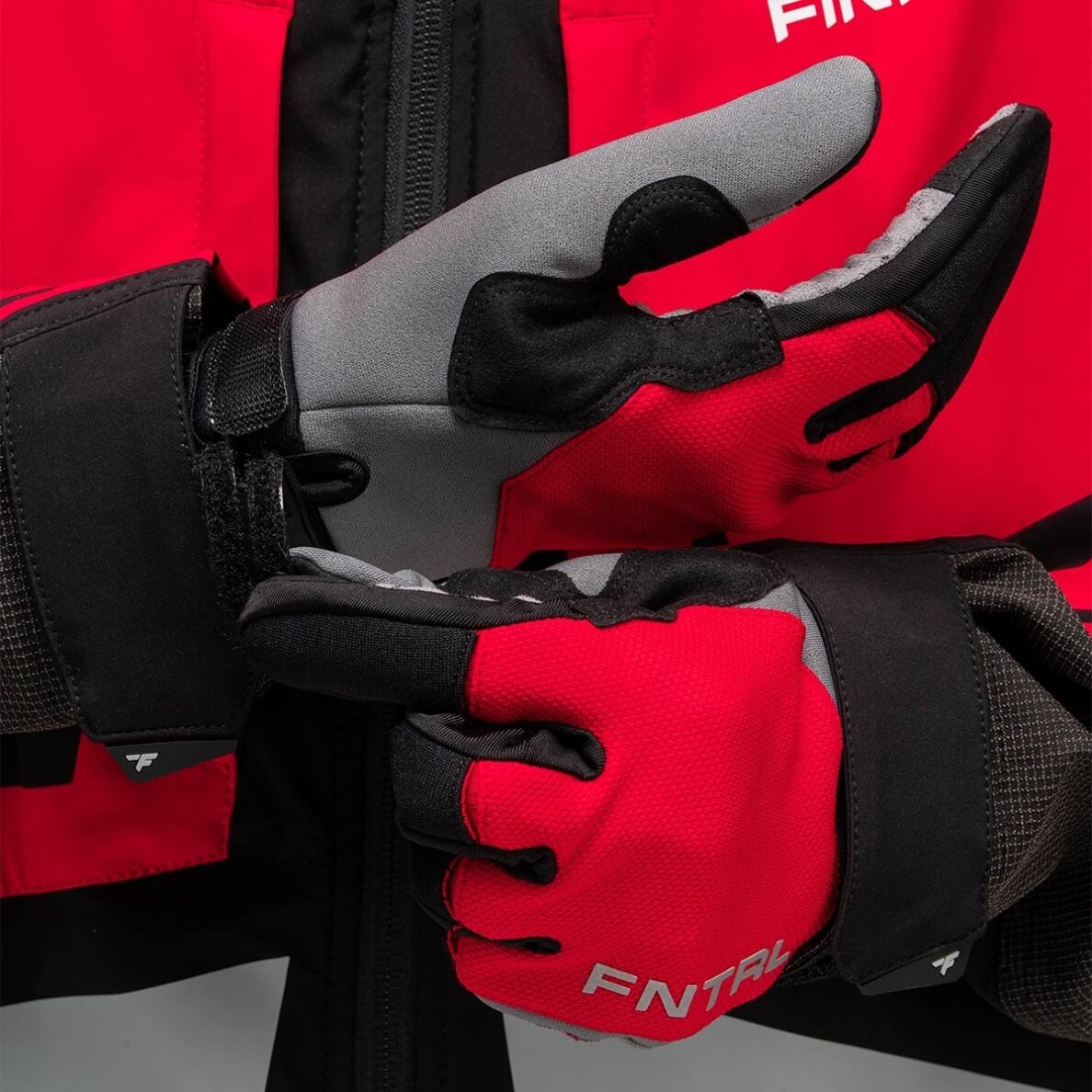 Gloves Finntrail ATOM GraphiteRed 2842 2