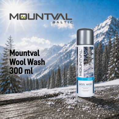 Pesuvahend villale ja meriinovillale Mountval Wool Wash, 300 ml Pesuvahend villale ja meriinovillale Mountval Wool Wash, 300 ml