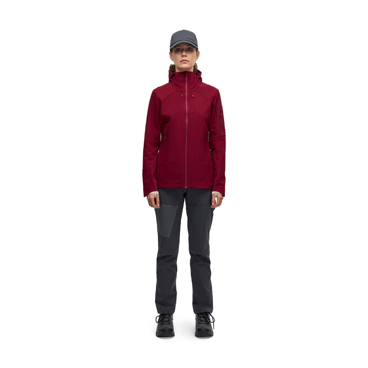 Softshell-jope Finntrail STRETCHSHELL W DarkRed 1329 1