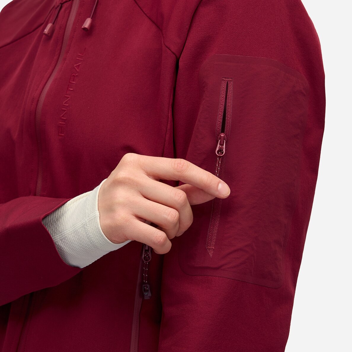 Softshell-jope Finntrail STRETCHSHELL W DarkRed 1329 5