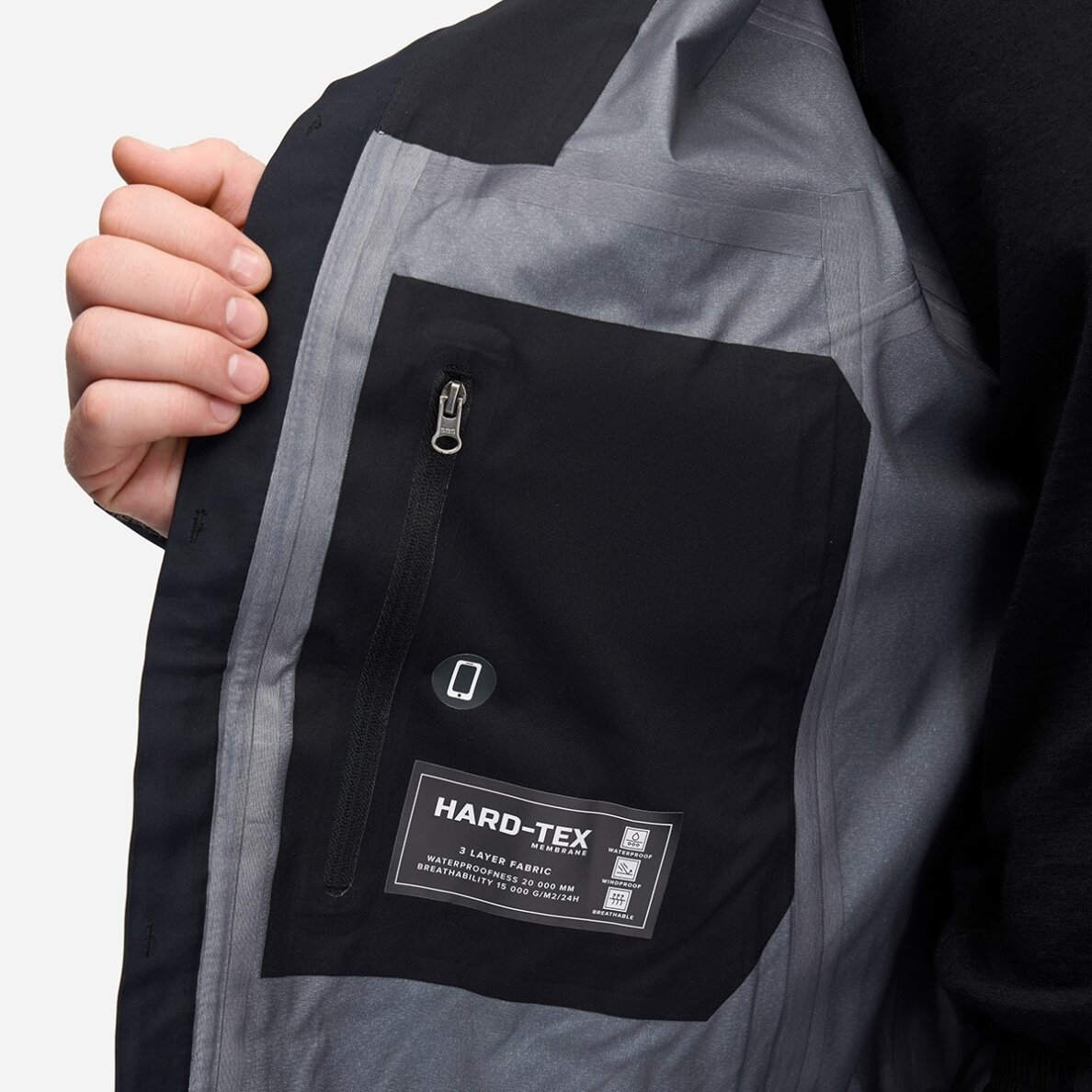 Finntrail SHADOW 3L Black 1303 pikk vihmakeep 10
