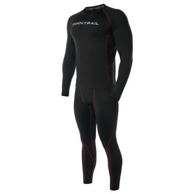 Termo drabužių komplektas Finntrail SUBZERO Black 6404 (I termo sluoksnis)