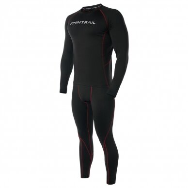 Termo drabužių komplektas Finntrail SUBZERO Black 6404 (I termo sluoksnis)